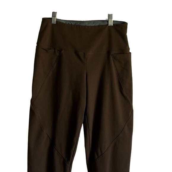Women With Control Athleisure High-Waist Brown Workout Yoga S Leggings Pockets - Picture 2 of 8